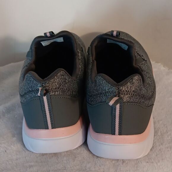 Athletic Gray and Pink Sneakers - Picture 3 of 8